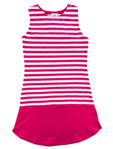 Stripe Knit Dress with Back Bow