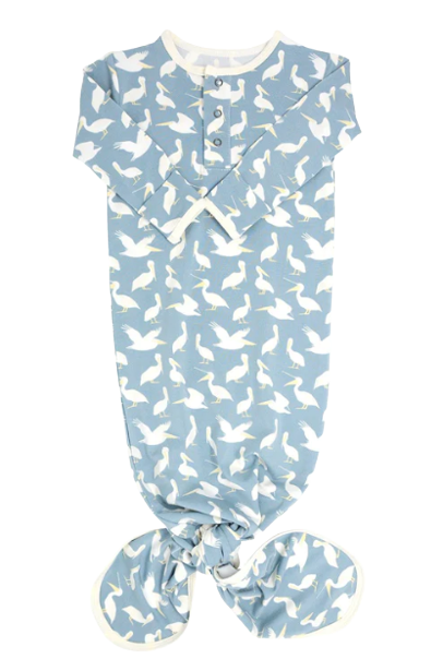 Knotted Gown - Pelican