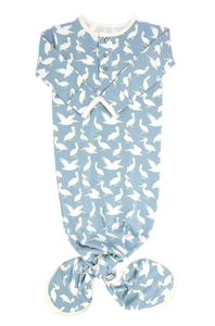 Knotted Gown - Pelican