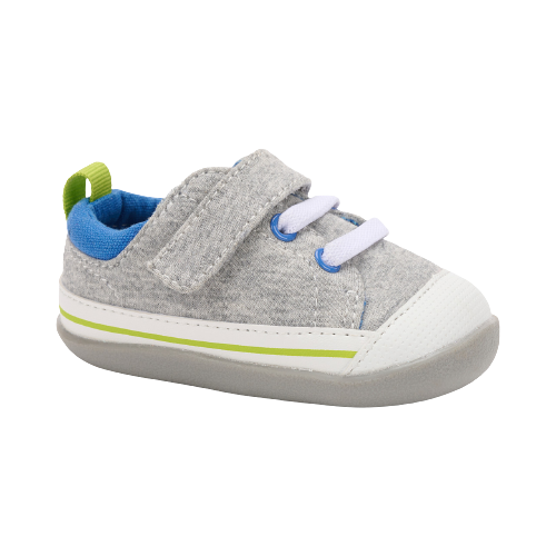 Stevie II Grey Jersey/Lime Canvas (Infant)