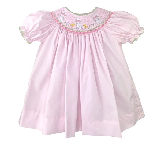 Dress with Easter Bunny Bishop Smocking* – Haase Shoe Store and Young Folks Shop Dress with Easter Bunny Bishop Smocking* – Haase Shoe Store and Young Folks Shop