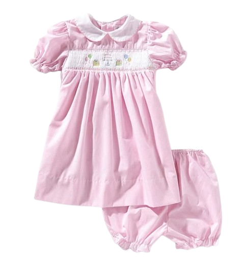 petit ami birthday dress Baby Girls 12-24 Months Puffed-Sleeve Appliqued Fit Flare Dress, , Pink12 Months With exquisite smocking summersale_26 Cardi B Celebrates Daughter Color:AS Photo ( Purple )