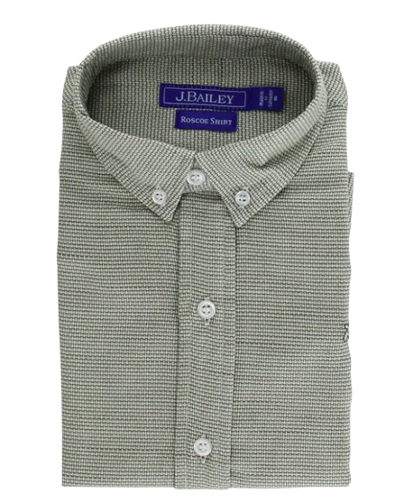 Roscoe Button Down - Basil