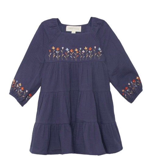 Clara Dress - Navy