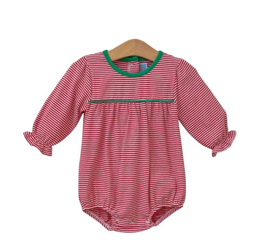 Ellie Bubble - Red Stripe/Green