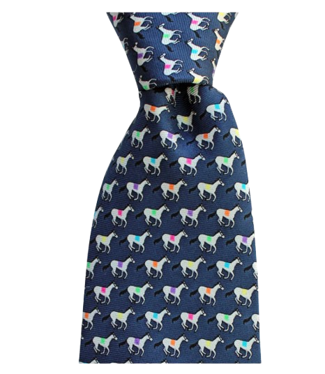 Midnight Navy Racehorse Boys' TiE