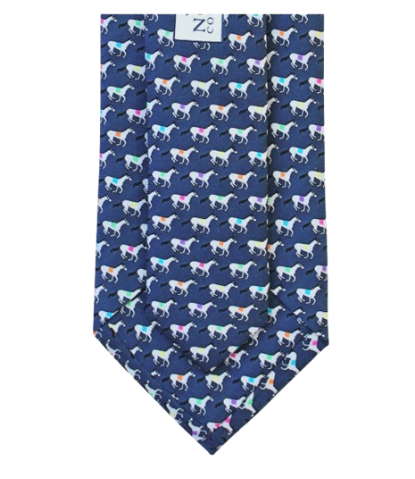 Midnight Navy Racehorse Boys' TiE
