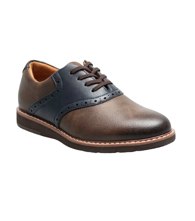 Vibe Jr.  Boys Plain Toe Saddle Shoe