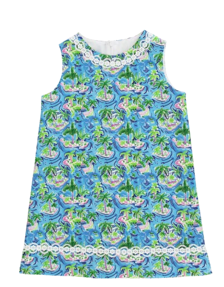 Liza Dress - Palm Paradise*