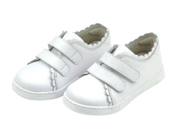 Caroline Scalloped Sneaker White