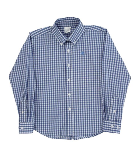 Roscoe Button Down Shirt - Navy Check