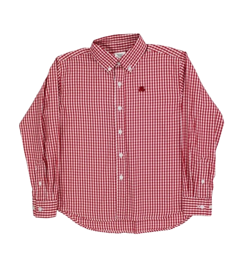 Roscoe Button Down Shirt - Red Check