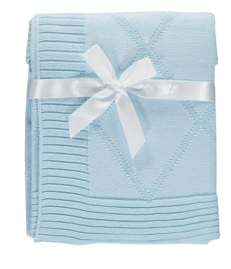 Baby Dove Baby Diamond Knit Blanket - Blue
