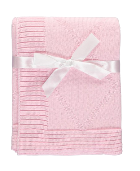 Baby Dove Baby Diamond Knit Blanket - Pink
