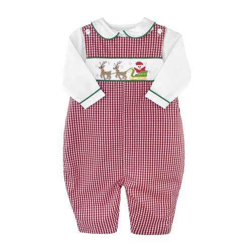 Christmas Longall with Hand Picture Smocking