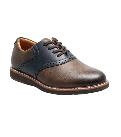 Vibe Jr.  Boys Plain Toe Saddle Shoe