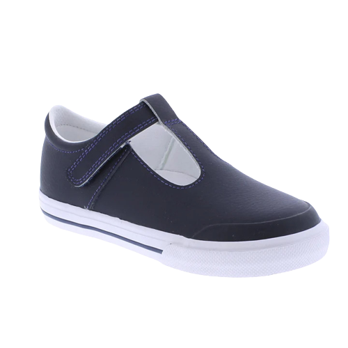 FOOTMATES DREW NAVY - LEATHER