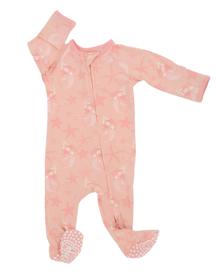 Zipper Footie - Mermaid