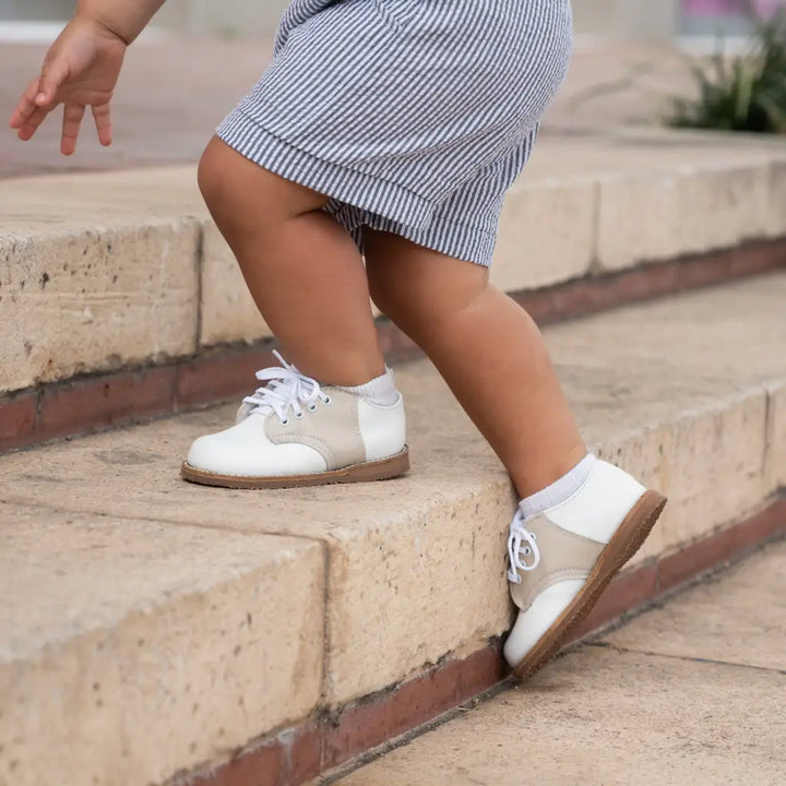 Albert Saddle White/Ecru