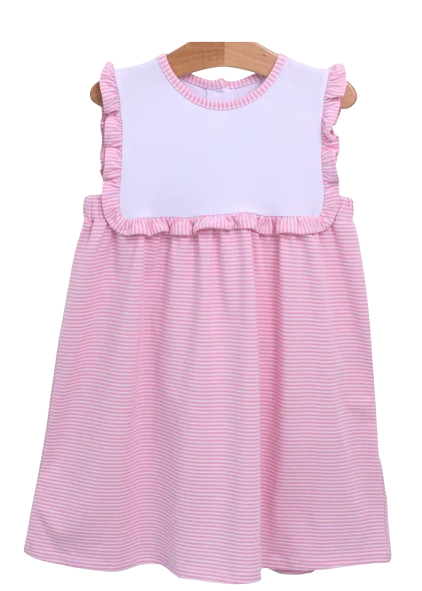 Alice Dress Light Pink Stripe