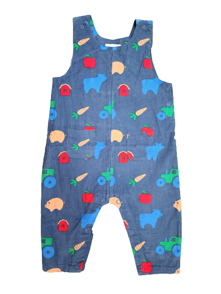 Family Farm Unisex Overalls Blue