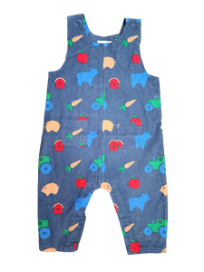 Family Farm Unisex Overalls Blue