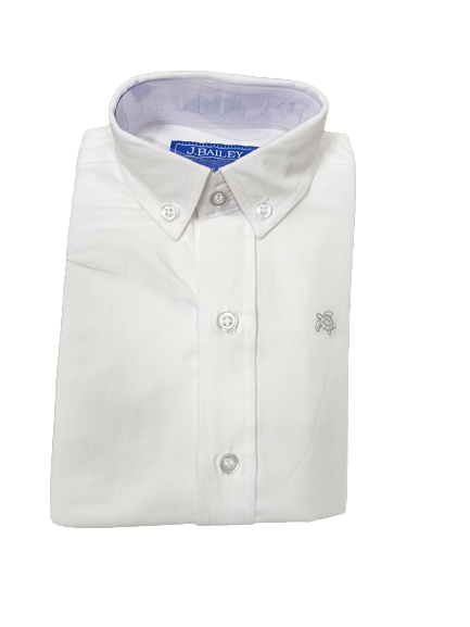 Boys Roscoe Button Down Shirt Long Sleeve White