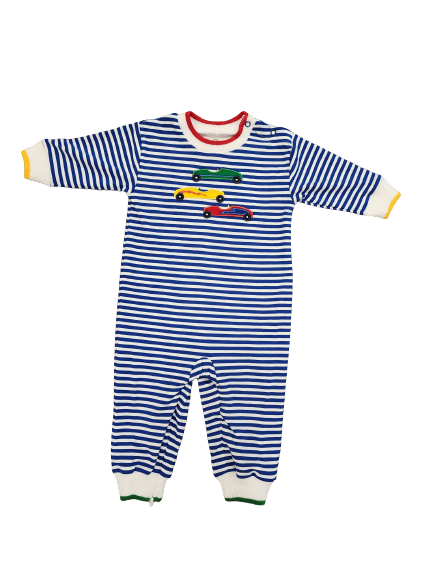 Stripe Knit Longall with Derby Cars