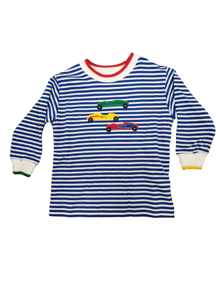 Stripe Knit Shirt With Derby Cars