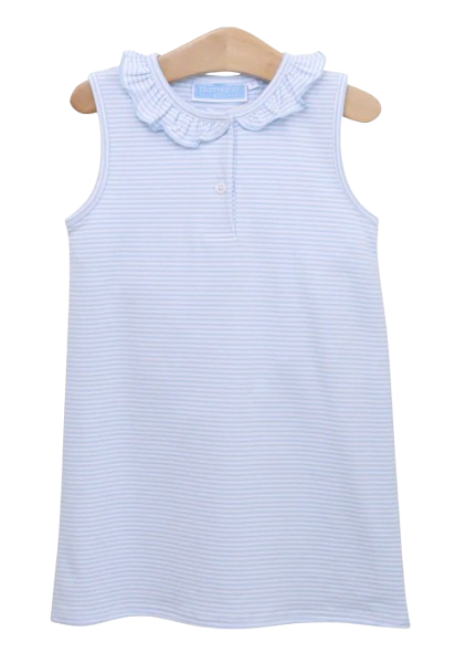Nora Dress Light Blue Stripe *