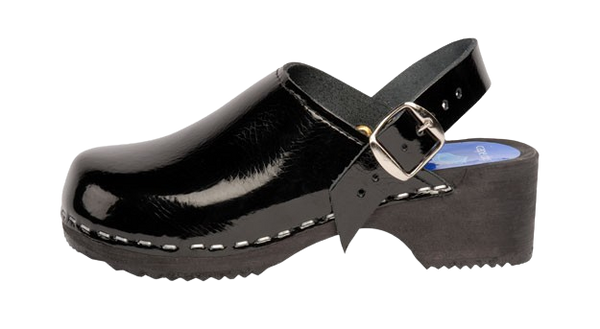 Cape Clogs Adult Clogs Black Patent