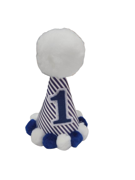 Navy Stripe Party Hat
