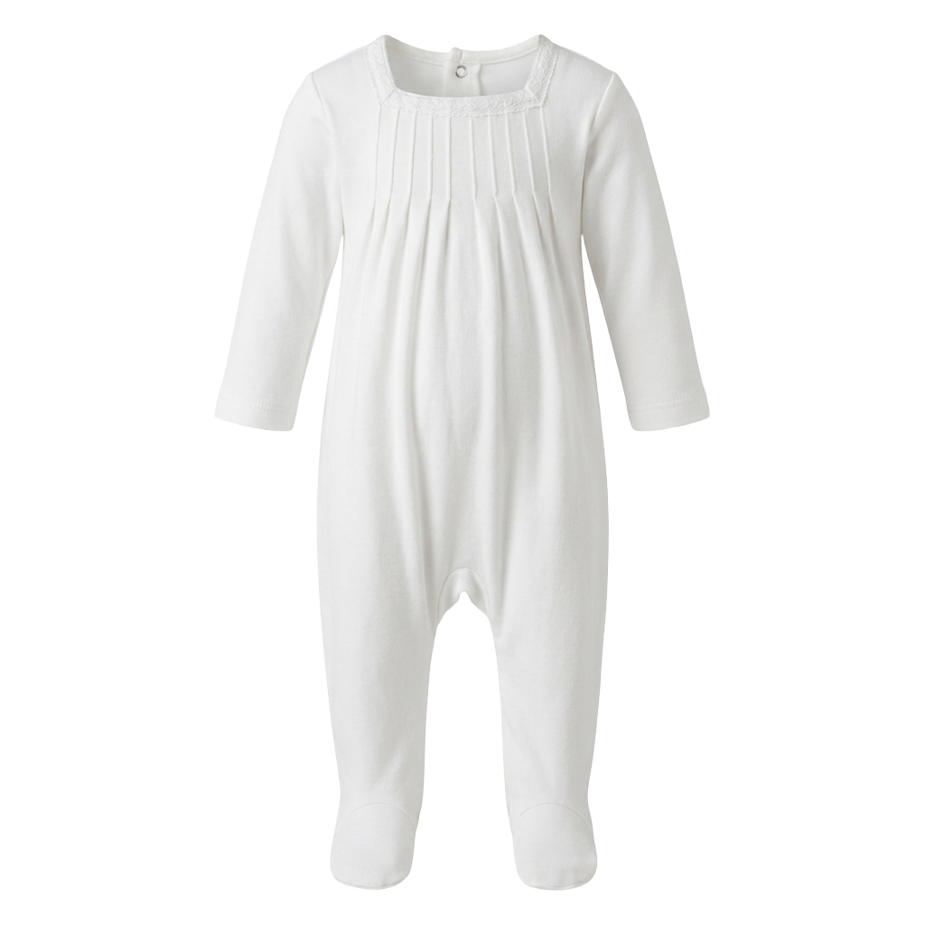 Baby Dove Onesie White