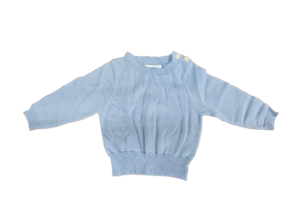 Baby Toddler Blue Crewneck Sweater