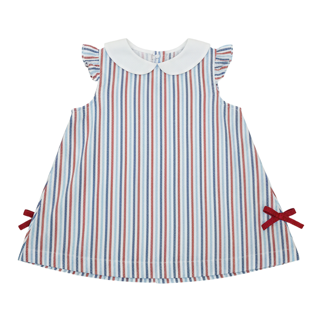 red and white seersucker dress 1940s Red and White Chevron Seersucker Dress Wayward Collection