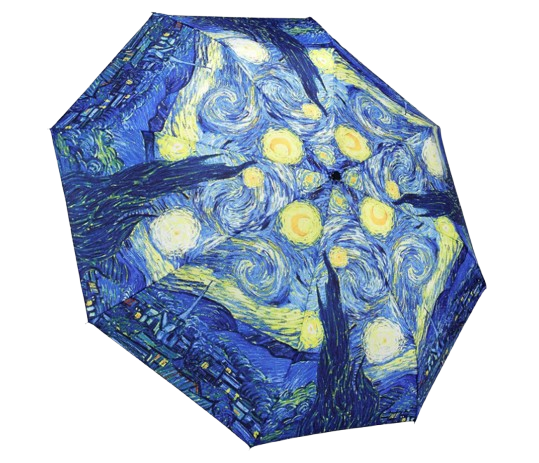 Starry Night Folding Umbrella