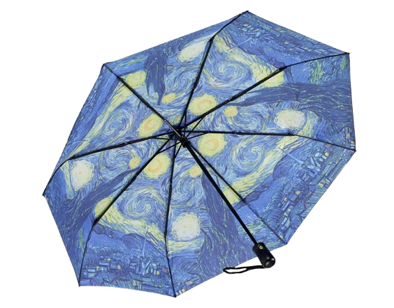 Starry Night Folding Umbrella