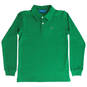 Harry Long Sleeve Polo- Green