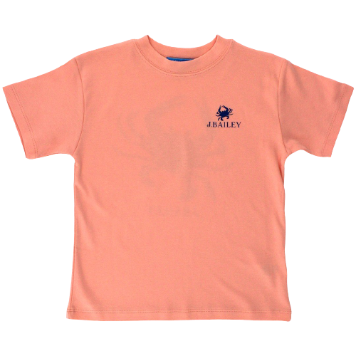 LOGO TEE, BLUE CRAB, CANTALOUPE