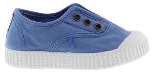 1915 English Washed Canvas No Laces Cobalt