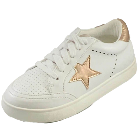 Girls Sneakers w/Gold Star