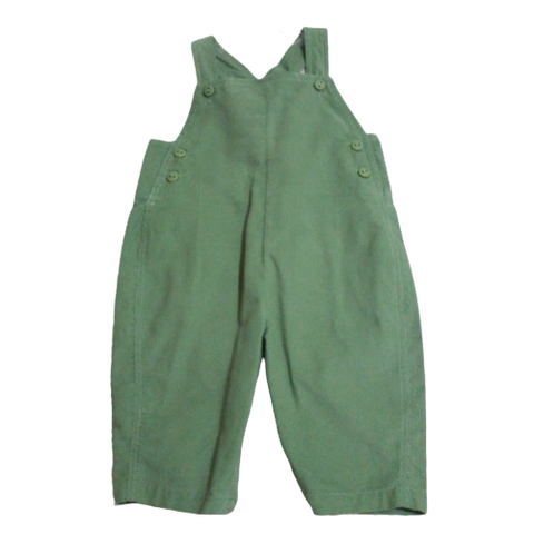 Boys Overalls Green Corduroy