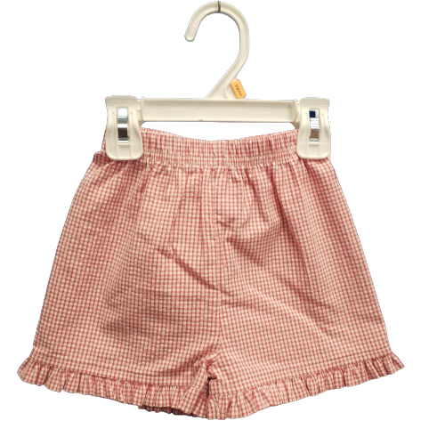 Emma's Shorts Woven, Seersucker Mini Gingham, Watermelon