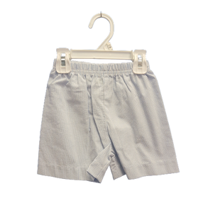 Leo Shorts, Seersucker, Thin Stripe Light Blue