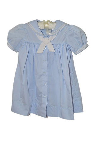 Classic Sailor Dress by Petit Ami Light Blue