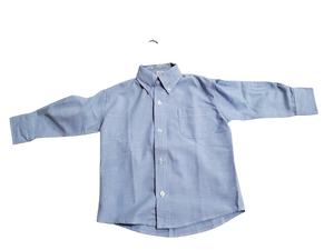 Blue Long Sleeve Oxford Shirt