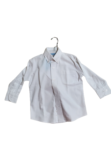 White Long Sleeve Oxford Shirt