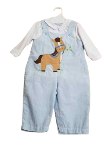 Longalls Blue Check Horse