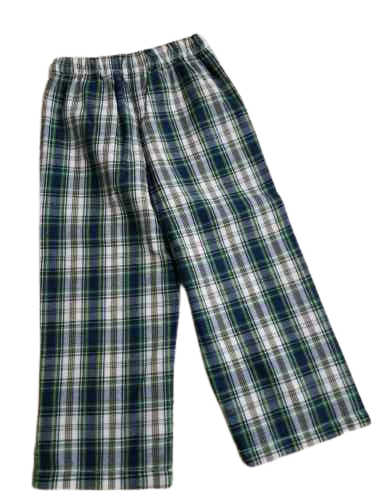 Boy Pants Green Plaid
