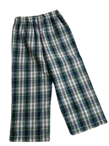Boy Pants Green Plaid